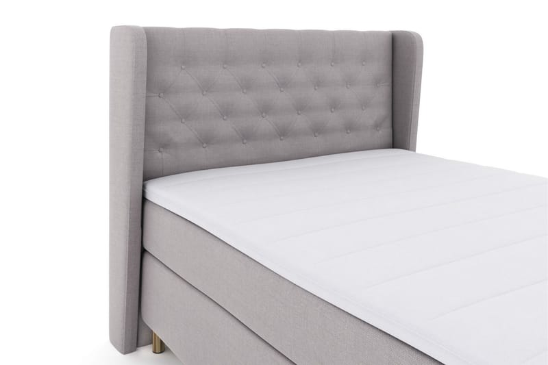 Select No 3 Komplett Sängpaket 140x200 Medium - Ljusgrå/Koppar - Products - Möbler - Säng - Kontinentalsäng