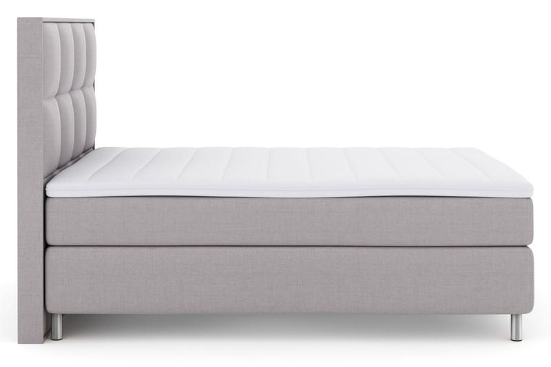 Select No 3 Komplett Sängpaket 140x200 Medium - Ljusgrå/Metall - Products - Möbler - Säng - Kontinentalsäng