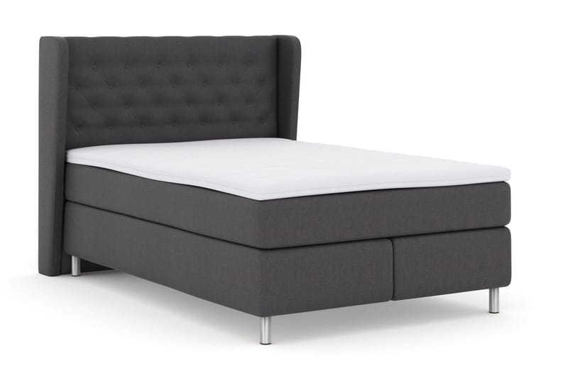 Select No 3 Komplett Sängpaket 140x200 Medium - Mörkgrå/Metall - Products - Möbler - Säng - Kontinentalsäng