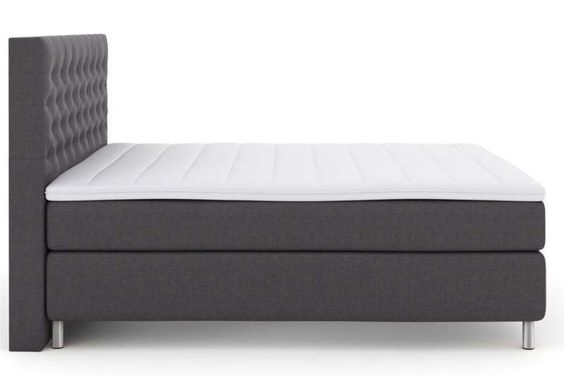 Select No 3 Komplett Sängpaket 160x200 Fast - Mörkgrå/Metall - Products - Möbler - Säng - Kontinentalsäng