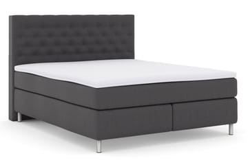 Select No 3 Komplett Sängpaket 160x200 Fast - Mörkgrå/Metall - Products - Möbler - Säng - Kontinentalsäng