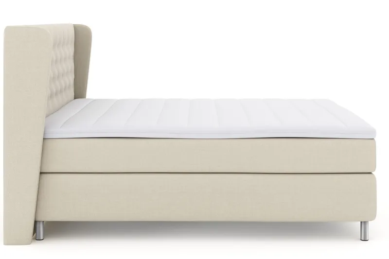 Select No 3 Komplett Sängpaket 180x200 Fast - Beige/Metall - Products - Möbler - Säng - Kontinentalsäng