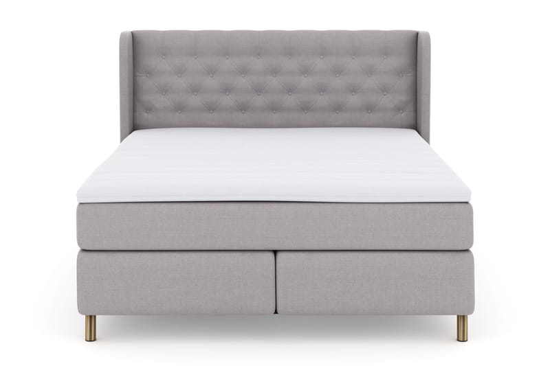 Select No 3 Komplett Sängpaket 180x200 Fast - Ljusgrå/Koppar - Products - Möbler - Säng - Kontinentalsäng