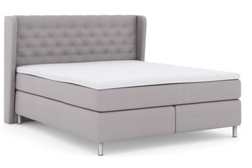 Select No 3 Komplett Sängpaket 180x200 Fast - Ljusgrå/Metall - Products - Möbler - Säng - Kontinentalsäng