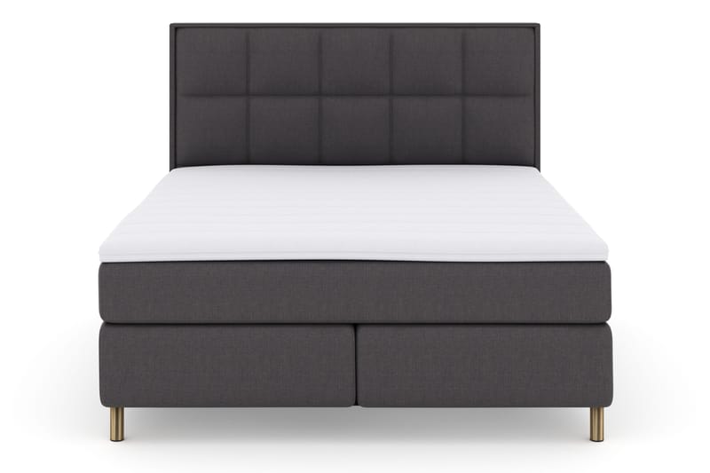 Select No 3 Komplett Sängpaket 180x200 Fast - Mörkgrå/Koppar - Products - Möbler - Säng - Kontinentalsäng