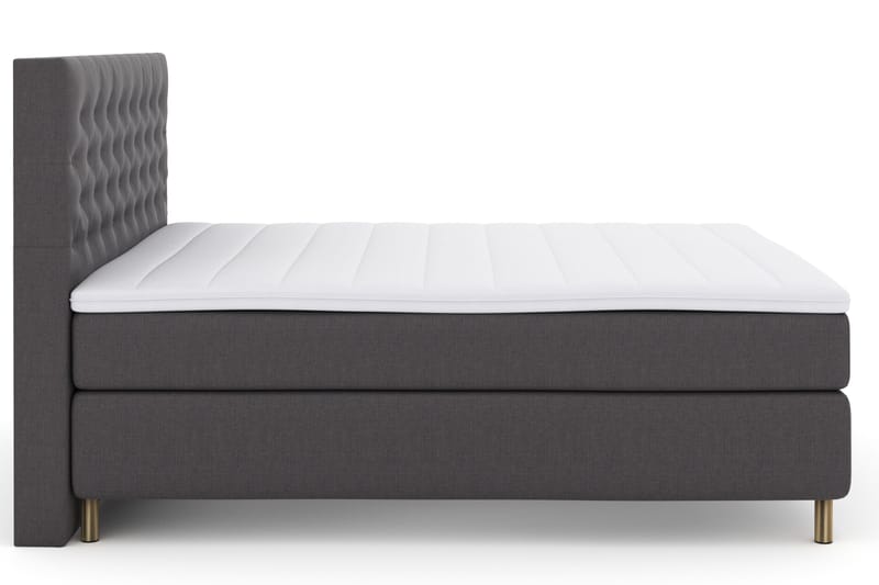 Select No 3 Komplett Sängpaket 180x200 Fast - Mörkgrå/Koppar - Products - Möbler - Säng - Kontinentalsäng