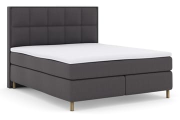 Select No 3 Komplett Sängpaket 180x200 Fast - Mörkgrå/Koppar - Products - Möbler - Säng - Kontinentalsäng