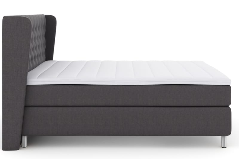 Select No 3 Komplett Sängpaket 180x200 Fast - Mörkgrå/Metall - Products - Möbler - Säng - Kontinentalsäng