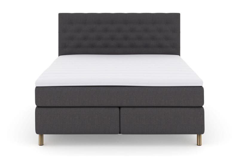 Select No 3 Komplett Sängpaket 180x200 Fast/Medium - Mörkgrå/Koppar - Products - Möbler - Säng - Kontinentalsäng