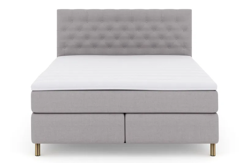 Select No 3 Komplett Sängpaket 180x200 Medium, Ljusgr å/Koppar