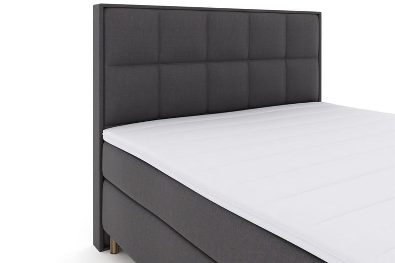 Select No 3 Komplett Sängpaket 210x210 Fast/Medium - Mörkgrå/Koppar - Products - Möbler - Säng - Kontinentalsäng