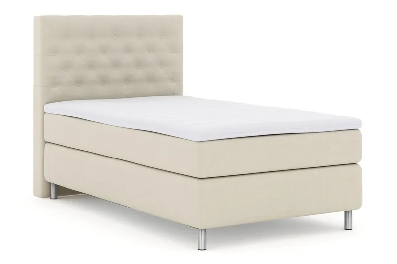 Select No 3 Kontinentalsäng 120x200 Medium - Beige/Metall - Products - Möbler - Säng - Enkelsäng