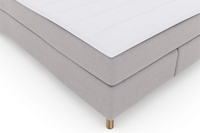 Select No 3 Kontinentalsäng 140x200 Fast/Medium - Ljusgrå/Koppar - Products - Möbler - Säng - Kontinentalsäng