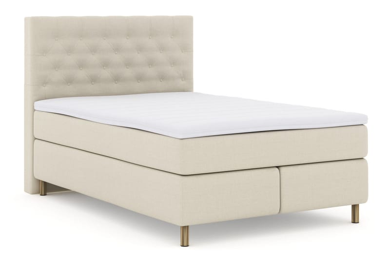 Select No 3 Kontinentalsäng 140x200 Medium - Beige/Koppar - Products - Möbler - Säng - Kontinentalsäng