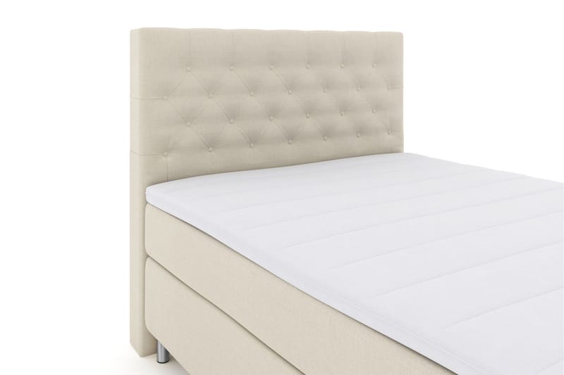 Select No 3 Kontinentalsäng 160x200 Fast/Medium - Beige/Metall - Products - Möbler - Säng - Kontinentalsäng
