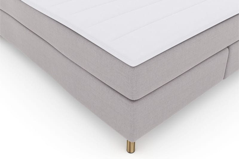 Select No 3 Kontinentalsäng 160x200 Medium - Ljusgrå/Koppar - Products - Möbler - Säng - Kontinentalsäng