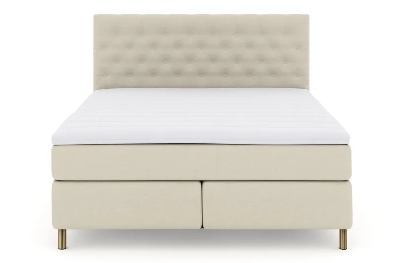 Select No 3 Kontinentalsäng 180x200 Fast - Beige/Koppar - Products - Möbler - Säng - Kontinentalsäng