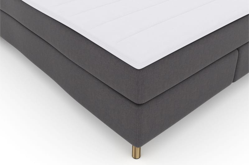 Select No 3 Kontinentalsäng 180x200 Fast/Medium - Mörkgrå/Koppar - Products - Möbler - Säng - Kontinentalsäng