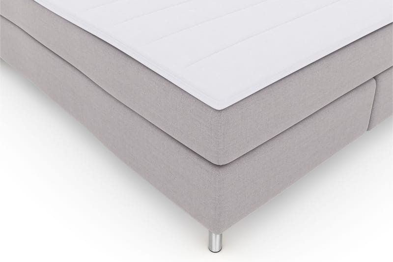 Select No 3 Kontinentalsäng 180x200 Medium - Ljusgrå/Metall - Products - Möbler - Säng - Kontinentalsäng