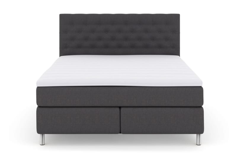 Select No 3 Kontinentalsäng 180x200 Medium - Mörkgrå/Metall - Products - Möbler - Säng - Kontinentalsäng