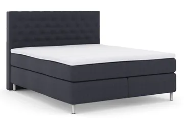 Select No 3 Kontinentalsäng 210x210 Fast - Blå/Metall - Products - Möbler - Säng - Kontinentalsäng