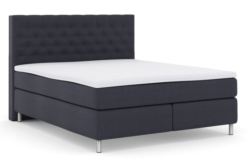 Select No 3 Kontinentalsäng 210x210 Medium - Blå/Metall - Products - Möbler - Säng - Kontinentalsäng