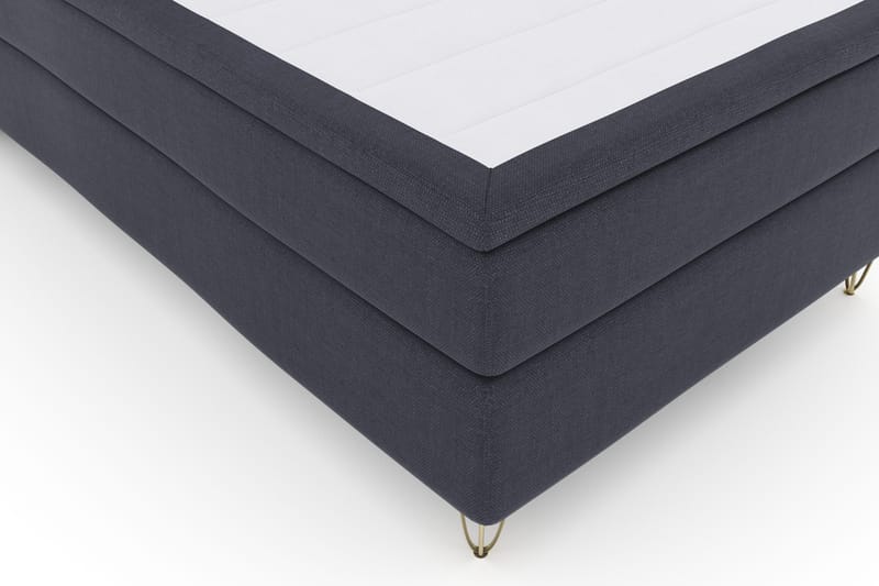 Select No 4 Komplett Sängpaket 120x200 Fast - Blå/Metall V-form - Products - Möbler - Säng - Enkelsäng