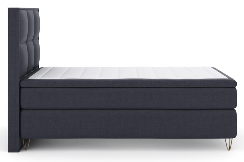 Select No 4 Komplett Sängpaket 120x200 Fast - Blå/Metall V-form - Products - Möbler - Säng - Enkelsäng