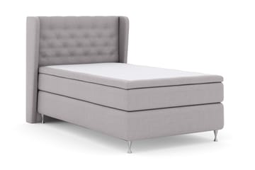 Select No 4 Komplett Sängpaket 120x200 Fast - Ljusgrå/Silver - Products - Möbler - Säng - Enkelsäng
