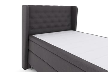 Select No 4 Komplett Sängpaket 120x200 Fast - Mörkgrå/Silver - Products - Möbler - Säng - Enkelsäng