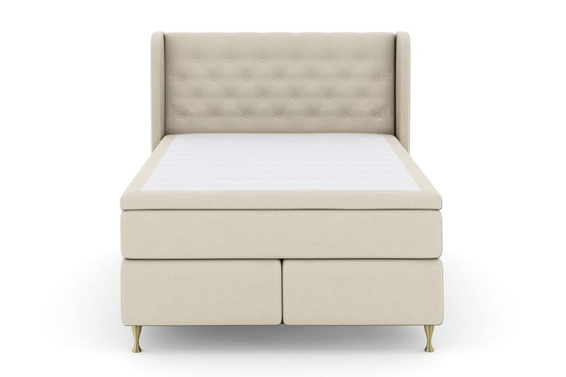 Select No 4 Komplett Sängpaket 140x200 Fast, Beige/Guld