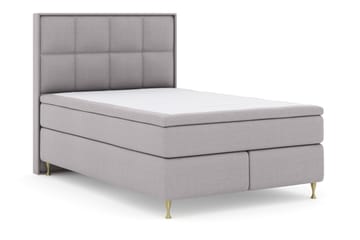 Select No 4 Komplett Sängpaket 140x200 Fast - Ljusgrå/Guld - Products - Möbler - Säng - Kontinentalsäng
