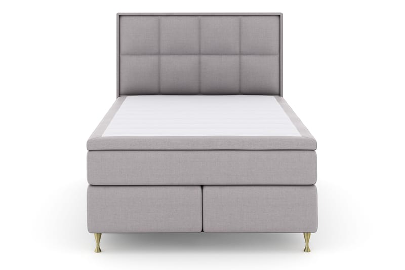 Select No 4 Komplett Sängpaket 140x200 Fast - Ljusgrå/Guld - Products - Möbler - Säng - Kontinentalsäng