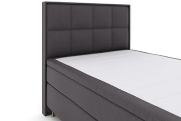 Select No 4 Komplett Sängpaket 140x200 Fast - Mörkgrå/Guld - Products - Möbler - Säng - Kontinentalsäng
