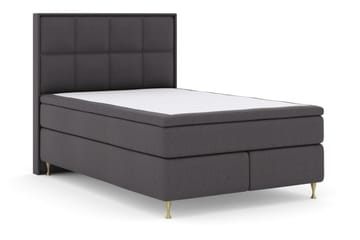 Select No 4 Komplett Sängpaket 140x200 Fast - Mörkgrå/Guld - Products - Möbler - Säng - Kontinentalsäng