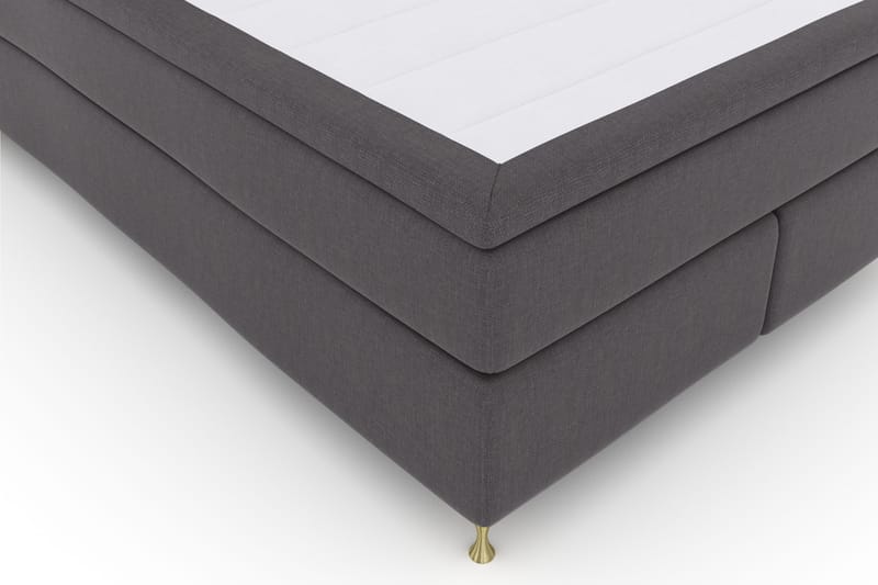 Select No 4 Komplett Sängpaket 140x200 Fast - Mörkgrå/Guld - Products - Möbler - Säng - Kontinentalsäng