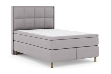 Select No 4 Komplett Sängpaket 140x200 Fast/Medium - Ljusgrå/Koppar - Products - Möbler - Säng - Kontinentalsäng