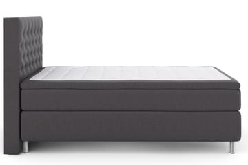 Select No 4 Komplett Sängpaket 140x200 Medium, Mörkgrå/Metall