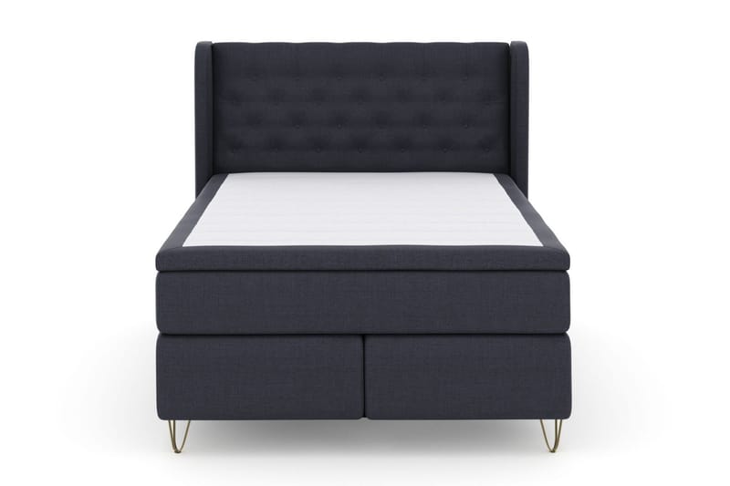 Select No 4 Komplett Sängpaket 160x200 Fast, Blå/Metall V-form