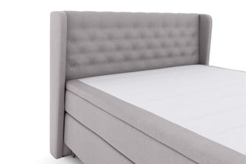 Select No 4 Komplett Sängpaket 160x200 Fast - Ljusgrå/Metall V-form - Products - Möbler - Säng - Kontinentalsäng