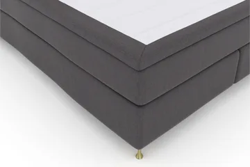 Select No 4 Komplett Sängpaket 160x200 Fast - Mörkgrå/Guld - Products - Möbler - Säng - Kontinentalsäng