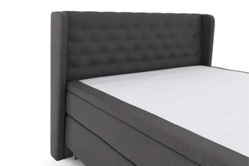Select No 4 Komplett Sängpaket 160x200 Fast - Mörkgrå/Guld - Products - Möbler - Säng - Kontinentalsäng