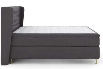 Select No 4 Komplett Sängpaket 160x200 Fast - Mörkgrå/Guld - Products - Möbler - Säng - Kontinentalsäng