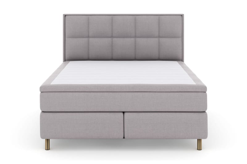 Select No 4 Komplett Sängpaket 160x200 Medium, Ljusgrå/Koppar