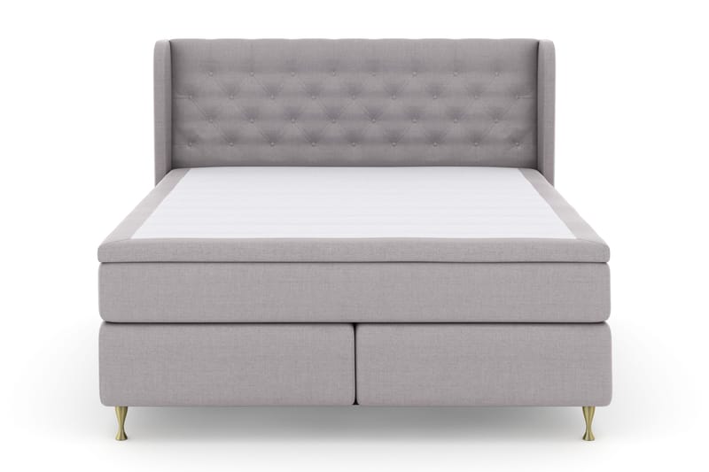 Select No 4 Komplett Sängpaket 180x200 Fast - Ljusgrå/Guld - Products - Möbler - Säng - Kontinentalsäng