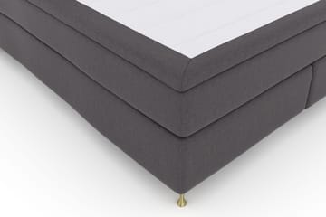Select No 4 Komplett Sängpaket 180x200 Fast - Mörkgrå/Guld - Products - Möbler - Säng - Kontinentalsäng