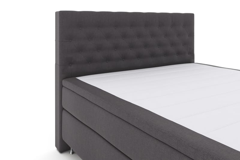 Select No 4 Komplett Sängpaket 180x200 Fast - Mörkgrå/Silver - Products - Möbler - Säng - Kontinentalsäng