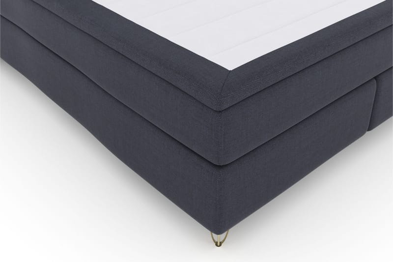 Select No 4 Komplett Sängpaket 180x200 Medium - Blå/Metall V-form - Products - Möbler - Säng - Kontinentalsäng