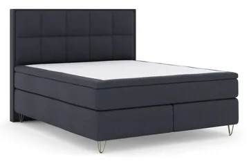 Select No 4 Komplett Sängpaket 180x200 Medium - Blå/Metall V-form - Products - Möbler - Säng - Kontinentalsäng