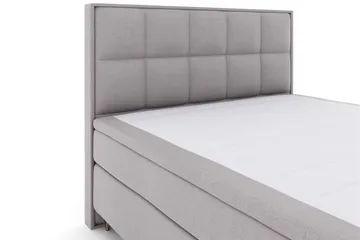 Select No 4 Komplett Sängpaket 180x200 Medium - Ljusgrå/Metall V-form - Products - Möbler - Säng - Kontinentalsäng